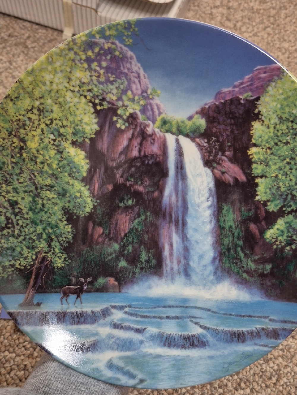 W.S. George 'Redwalls of Havasu Canyon' Collector Plate (1991) Plate # 505B